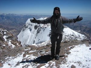 Jeff on the summit of Mt. Aconcagua